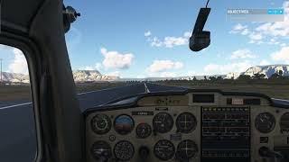 Cessna 152 BUTTER 7FPM MSFS Landing swiss001landings [upl. by Noislla]