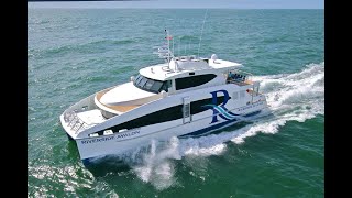 24m Catamaran Ferry  Riverside Avalon  designed by Incat Crowhter [upl. by Frear]