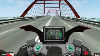 MTT 420RR Top Speed  Traffic Rider [upl. by Tamqrah]