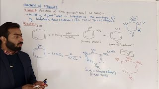 Reactions of phenol  Nitration of phenol  12th class chemistry  chno11 [upl. by Tressia289]