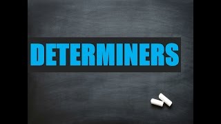 Advanced English Grammar Determiners [upl. by Cheatham]