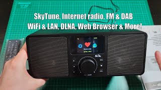 SAL INR 5000 Internet Radio with Dual DAB amp FM Tunner DLNA and Bluetooth Review [upl. by Ateerys975]