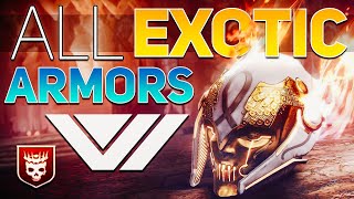 ALL Witch Queen EXOTIC Armors amp Perks TWAB  Destiny 2 The Witch Queen [upl. by Shreeves]