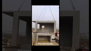 Amazing installing precast concrete house process [upl. by Beverlee]