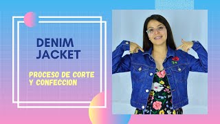 COMO HACER UNA CHAMARRA DE MEZCLILLA  HOW TO SEW A DENIM JACKET  TUTORIAL GRATIS [upl. by Ziladnerb645]