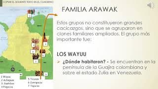 FAMILIAS LINGÜÍSTICAS CARIBE Y ARAWAK [upl. by Yllom886]