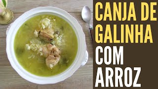 Canja de galinha com arroz  Food From Portugal [upl. by Adnawak736]