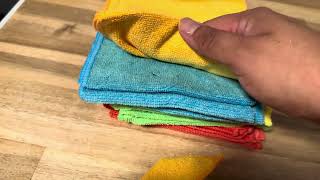 SampT INC 50 Pack 12quot x 16quot Microfiber Cleaning Cloth My Honest Review [upl. by Materi]