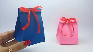 How to make a Paper Gift Bag  DIY crafts Paper GIFT BAG Easy [upl. by Kcired]