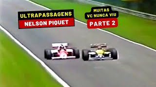 Nelson Piquet F1  Ultrapassagens que vc nunca viu Parte 2 [upl. by Eirtemed708]