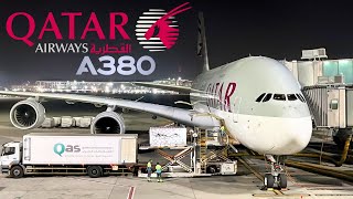 QATAR AIRWAYS AIRBUS A380 ECONOMY Doha  Bangkok [upl. by Amsden182]