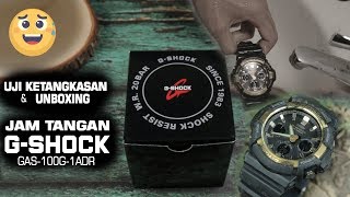 Unboxing amp review Jam Tangan Casio GShock GAS100G1ADR  GShock Test [upl. by Aihsyn]