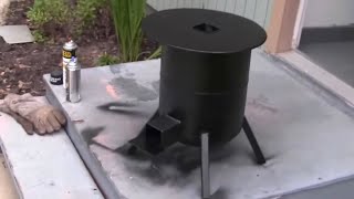 How to build a propane tank rocket stove 33 [upl. by Hepsiba123]