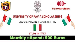 University of Pavia Scholarship 2024  Italy  How to Apply Online  Video Guide [upl. by Orestes]