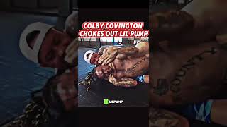 colby Covington chokes out lil pump joerogan ufc mmajunkie mmapodcast lilpump [upl. by Auric]