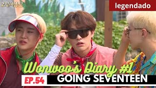 GOING SEVENTEEN EP54  Wonwoos Diary 1  traduçãolegendado [upl. by Ronym]