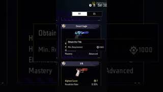 Impossible desert egale weapon glory in BR rank trending freefire shortfeed gaming trending [upl. by Eenimod]