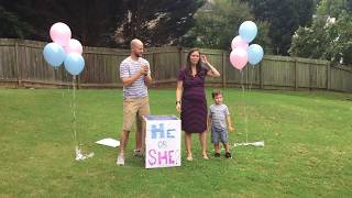 SHOCKING gender reveal with a TWIST [upl. by Lenhart]