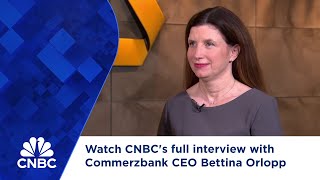 Watch CNBCs full interview with Commerzbank CEO Bettina Orlopp [upl. by Dreher]