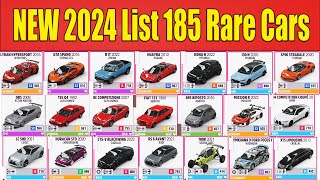 NEW 2024 List 185 Rare Cars in Forza Horizon 5 [upl. by Sorazal]