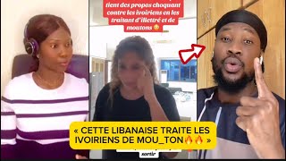 🚨🚨CETTE LIBANAISE TRAITE LES IVOIRIENS DE MOUTON [upl. by Jaylene]