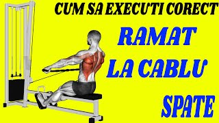 Ramat la cablu spate  Cum sa executi corect [upl. by Alabaster]