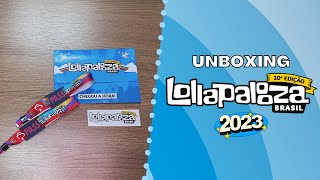 UNBOXING Pulseira Ingresso Lollapalooza 2023 Lolla Cashless By Bradesco [upl. by Vladamar]