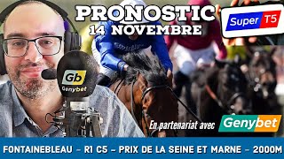 🔴 Pronostic Quinté  Super Top5 Jeudi 14 Novembre 2024 Fontainebleau 🔴 Prix de la Seine et Marne [upl. by Tada783]