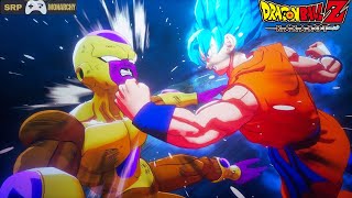 DRAGON BALL Z KAKAROT  Gameplay DLC 2 New Power Awakens 2 Goku Blue Vs Golden Frieza Part45 [upl. by Neelik]