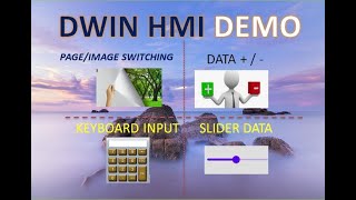 1 DWIN HMI TOUCH SCREEN DISPLAY  DEMO PROJECT [upl. by Bechler]