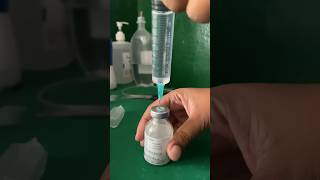 Preparation for co amoxiclav injection🍃🥰😇injectionshortsviralvideo [upl. by Riatsala]