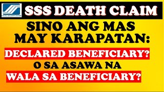 🔴 DEATH CLAIM BENEFITS SA DECLARED BENEFICIARY O SA LEGAL NA ASAWA NA HINDI DECLARED BENEFICIARY [upl. by Miru]