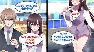 Manga Dub A poor and skinny coworker only ever orders a glass of water RomCom [upl. by Sand]