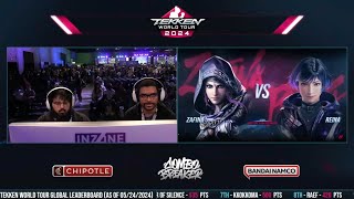 TEKKEN 8  SONIC FOX Zafina Vs YEEM Reina TWT 2024  COMBO BREAKER 2024 [upl. by Haney]