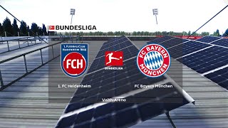 Heidenheim vs Bayern Munich  VoithArena  202324 Bundesliga  PES 2021 [upl. by Oirasan]