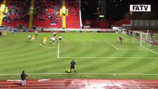 Gateshead vs Oxford United 01 FA Cup First Round Proper 201314 highlights [upl. by Ardnuaek]