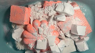 Bright orange gym chalk reforms with chunks of fresh plain Jane gym chalk crush [upl. by Salohcim606]