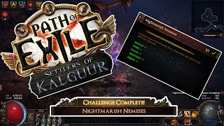 Nightmarish Nemesis Challenge  Path of Exile Settlers of Kalguur EP34  POE 325 pathofexile [upl. by Ysle787]