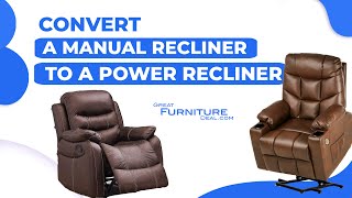 Can you convert a manual recliner to a power recliner [upl. by Kartis]