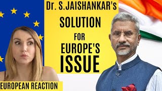 S Jaishankar gives solution for Europes issues  Reaction [upl. by Crandale]