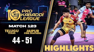 Pawan Sehrawat Heroics in Vain as Pink Panthers Make Huge Comeback  PKL 10 Match 123 Highlights [upl. by Eidnak979]