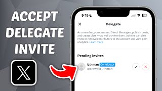 How to Accept Delegate Invites on X Twitter [upl. by Dyal]