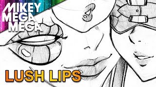 How To Draw LIPS FOR MANGA amp ANIME [upl. by Afton287]