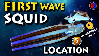 No Mans Sky ORIGINS How To Find First Wave Exotic Squid Ship Location  Also Quicksilver Farm [upl. by Kaila]