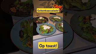 Geitenkaassalade met Vijgen en Walnoten op Toast 🍞🥗shorts simpel koken [upl. by Rockey]