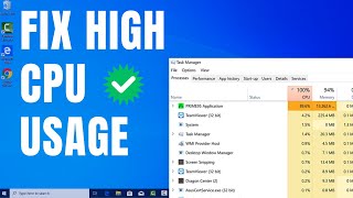 How to Fix High CPU Usage on Windows 10  How to fix CPU usage 100 issue [upl. by Annayk265]