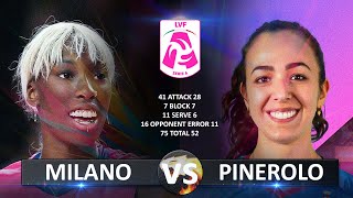 Milano vs Pinerolo  Italian Volleyball LVF SerieA1 20232024 [upl. by Leumel]