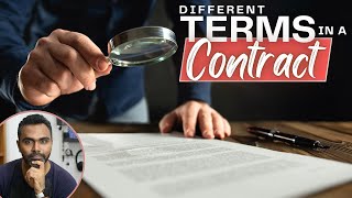 What are the Different type of Terms in a Contract [upl. by Tnias299]