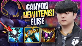 CANYON TRIES ELISE WITH NEW ITEMS  GEN Canyon Plays Elise JUNGLE vs Lee Sin  Season 2024 [upl. by Melda]