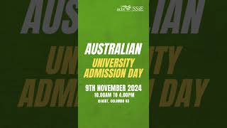 Australian University Admissions Day 2024  9th November at ACBT Colombo 3 [upl. by Ernaldus175]